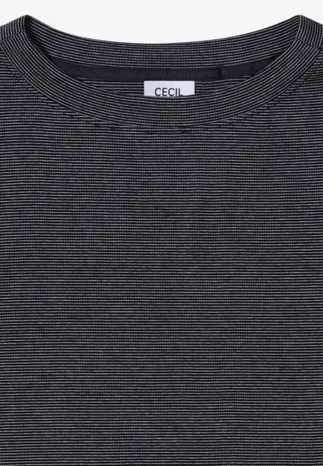 Shirt mit feinen Streifen urban dark blue