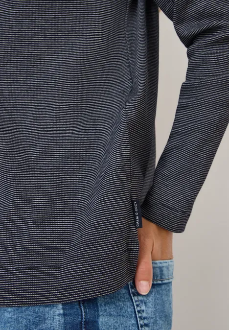 Shirt mit feinen Streifen urban dark blue