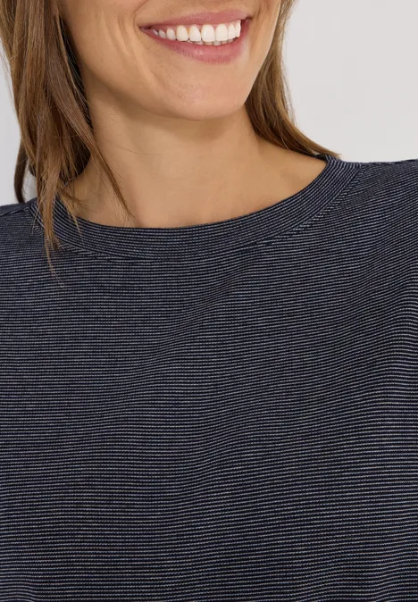 Shirt mit feinen Streifen urban dark blue