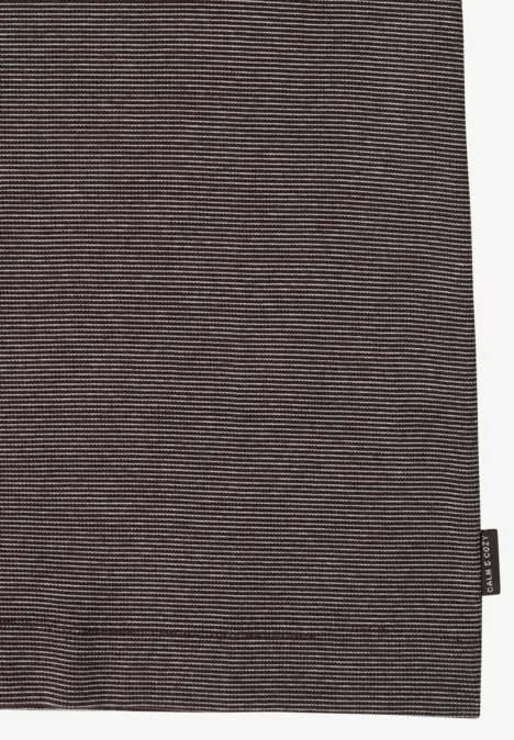 Shirt mit feinen Streifen tartufo brown