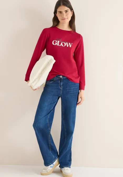 Shirt mit Wording beaujolais red