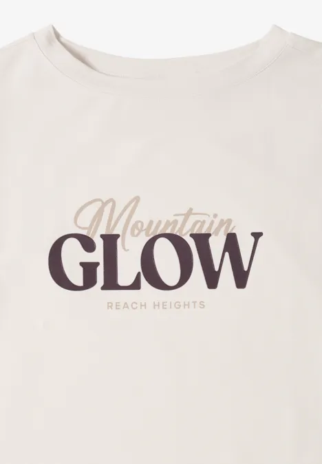 Shirt mit Wording light greige