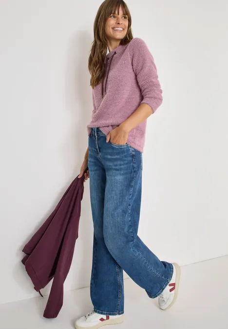 Federgarn Shirt eggplant red