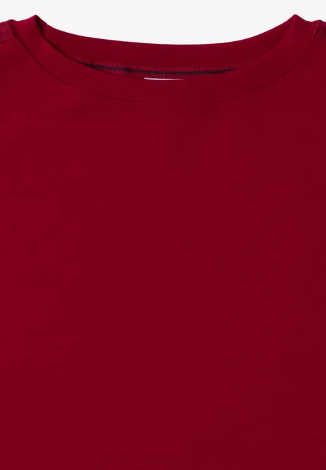 Shirt met gallonstrepen beaujolais red