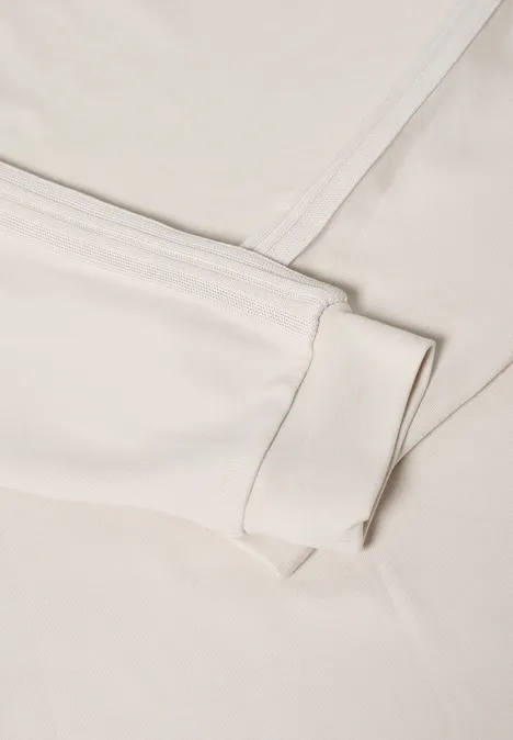 Shirt met gallonstrepen light greige
