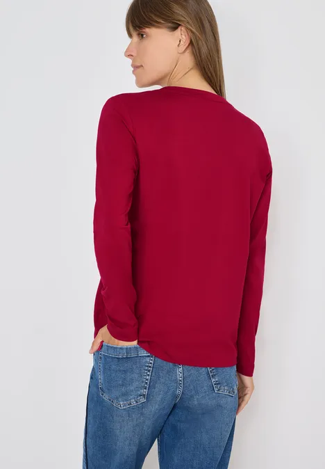 T-shirt au look tunique beaujolais red
