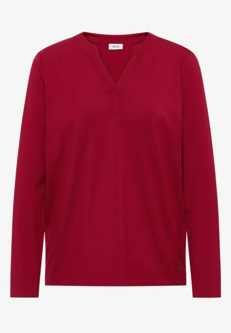 T-shirt au look tunique beaujolais red