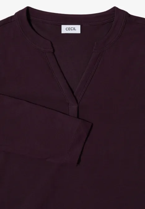 Shirt im Tunika-Look eggplant red