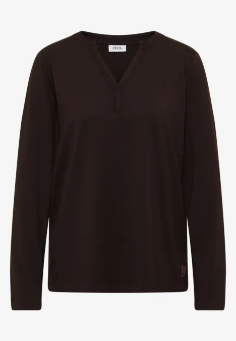 T-shirt au look tunique tartufo brown