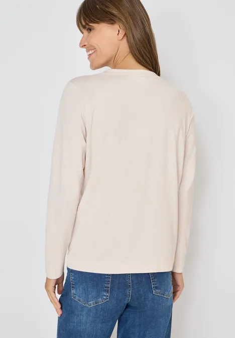 Shirt im Tunika-Look light greige