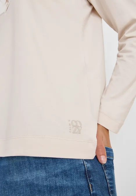 Shirt im Tunika-Look light greige