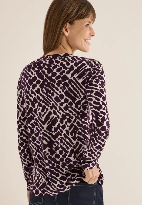 Shirt im Tunika-Look eggplant red
