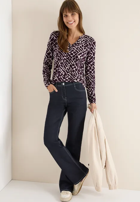 Shirt im Tunika-Look eggplant red