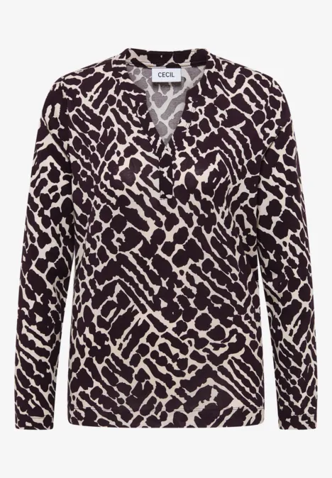 Shirt im Tunika-Look eggplant red