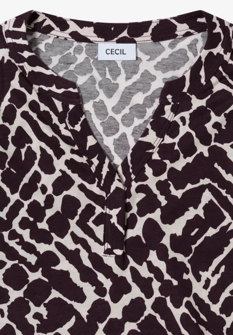 Shirt im Tunika-Look eggplant red