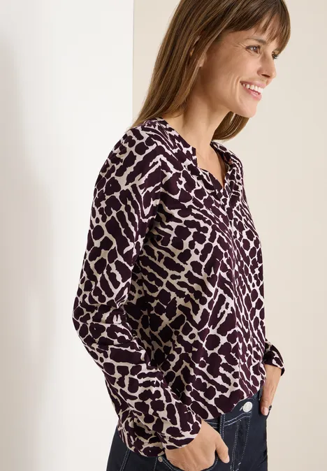 Shirt im Tunika-Look eggplant red