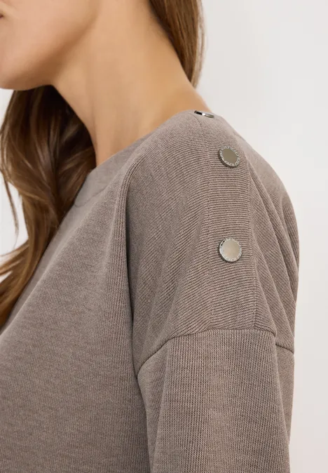 Softes Melange Shirt chocolate mousse melange