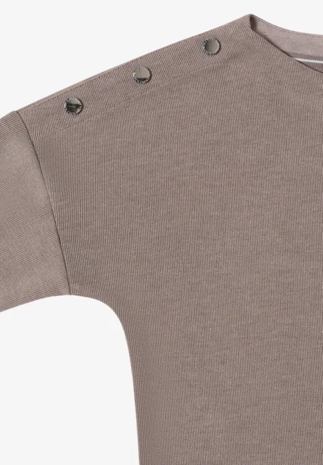 Softes Melange Shirt chocolate mousse melange