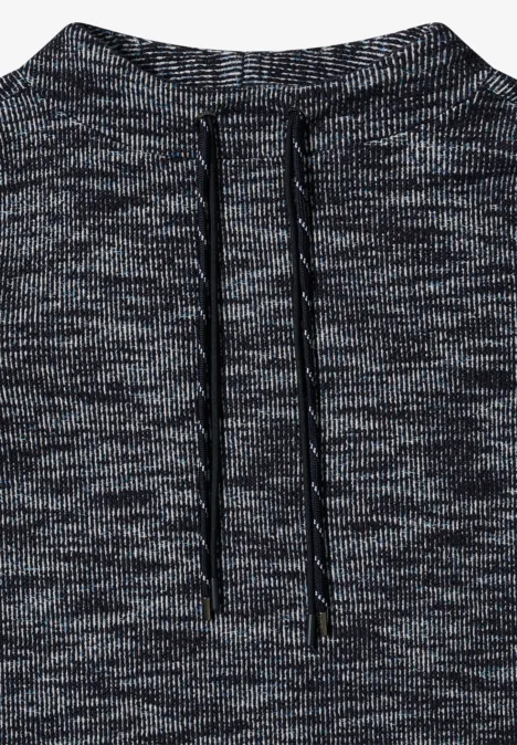 Funnelneck Strukturshirt urban dark blue