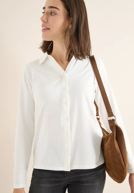 Shirt mit Hemdkragen vanilla white Shirt mit Hemdkragen vanilla white