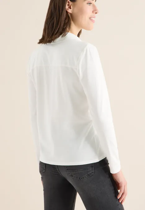 Shirt mit Hemdkragen vanilla white Shirt mit Hemdkragen vanilla white