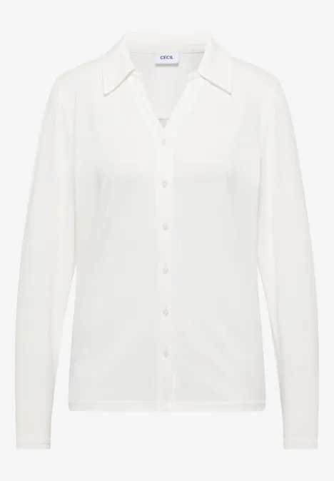 Shirt mit Hemdkragen vanilla white Shirt mit Hemdkragen vanilla white