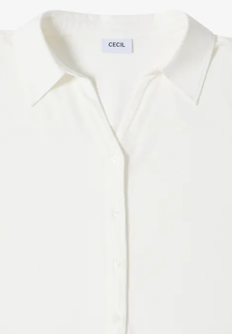 Shirt mit Hemdkragen vanilla white Shirt mit Hemdkragen vanilla white