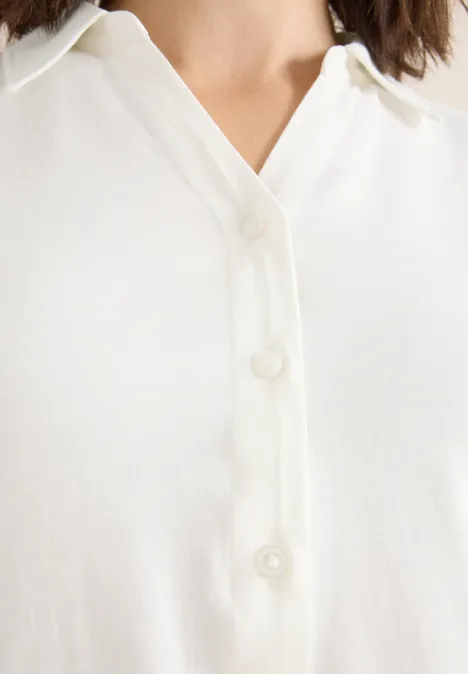 Shirt mit Hemdkragen vanilla white Shirt mit Hemdkragen vanilla white