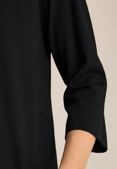 Shirt met glitter tekst Black