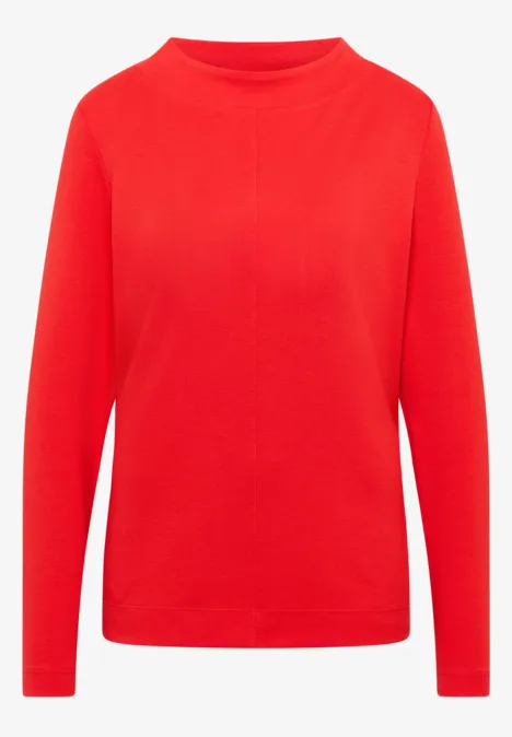 Funnelneck Shirt in Unifarbe pumpkin orange Funnelneck Shirt in Unifarbe pumpkin orange