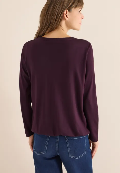 Shirt eggplant red
