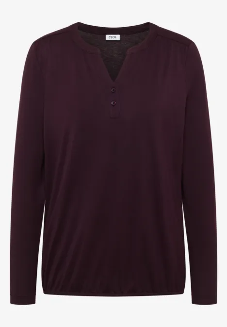 Shirt eggplant red