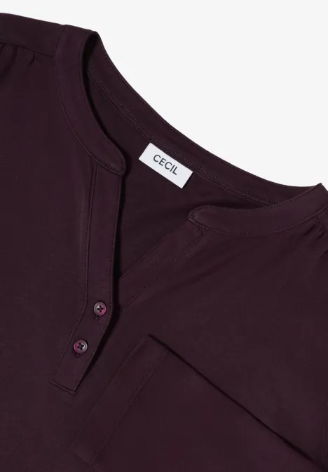 Shirt eggplant red