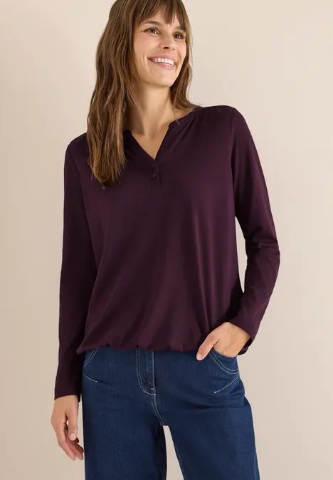 Shirt eggplant red