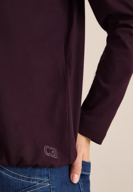 Shirt eggplant red