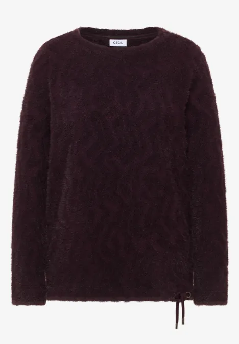 Federgrarn Jacquard Shirt eggplant red Federgrarn Jacquard Shirt eggplant red