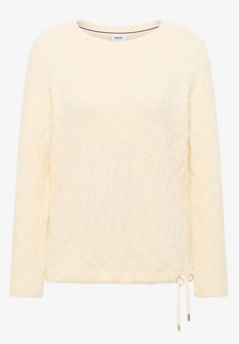 Federgrarn Jacquard Shirt creamy white