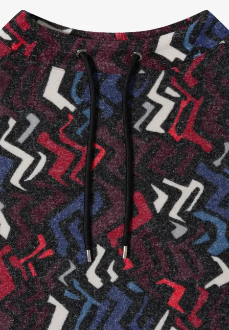 Shirt mit Grafikmuster black multi melange Shirt mit Grafikmuster black multi melange