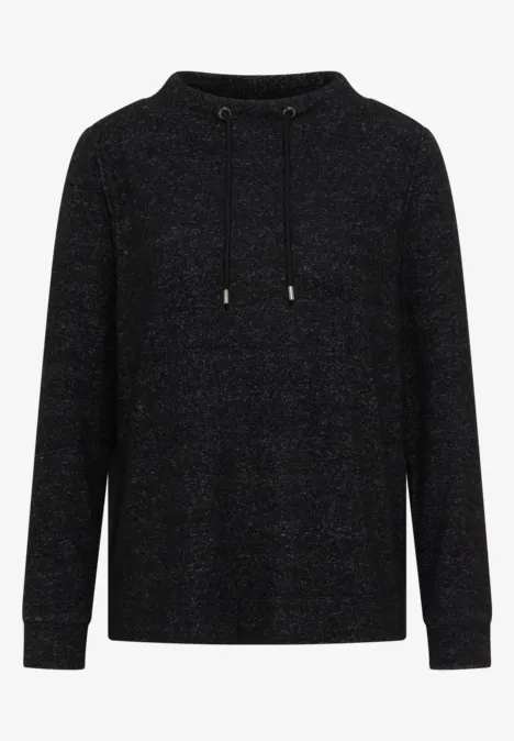 Cosy Melange Langarmshirt black melange Cosy Melange Langarmshirt black melange