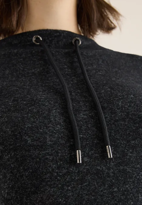 Cosy Melange Langarmshirt black melange Cosy Melange Langarmshirt black melange