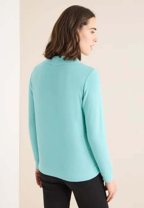 Cosy Melange Langarmshirt foam blue melange Cosy Melange Langarmshirt foam blue melange