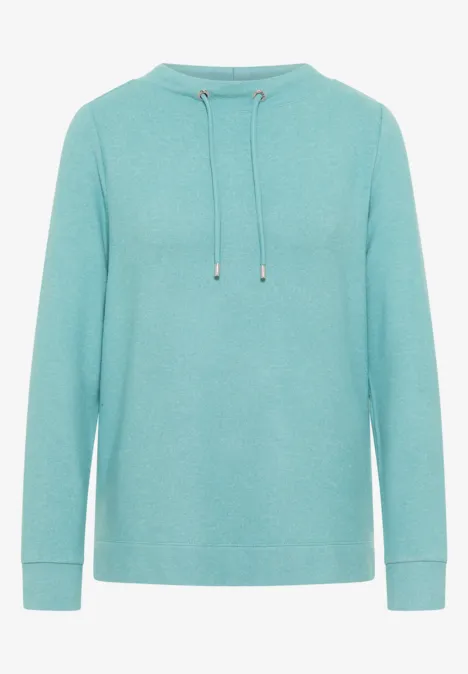 Cosy Melange Langarmshirt foam blue melange Cosy Melange Langarmshirt foam blue melange