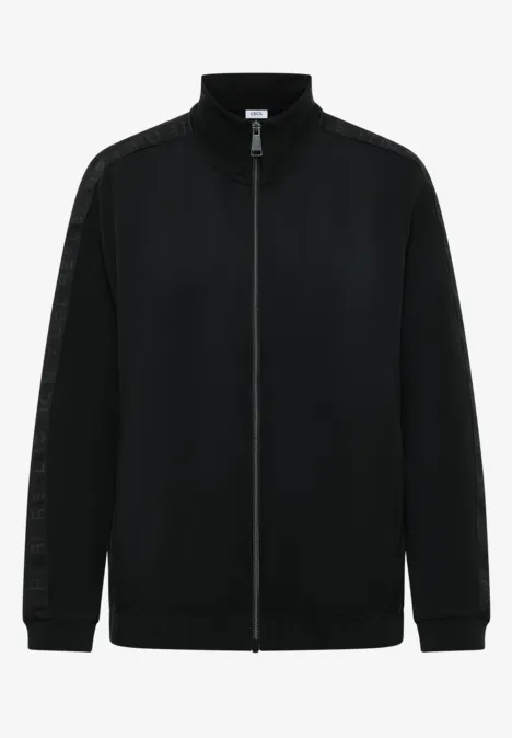 Softe Jacke mit Tapedetail Black Softe Jacke mit Tapedetail Black