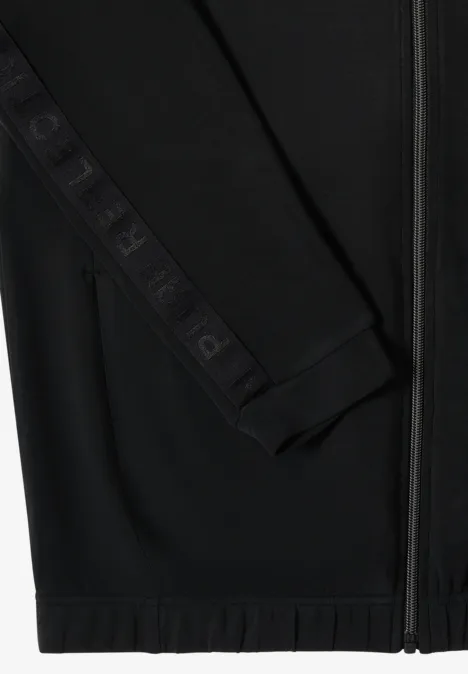 Softe Jacke mit Tapedetail Black Softe Jacke mit Tapedetail Black