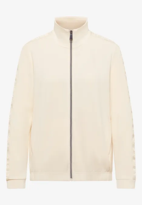 Softe Jacke mit Tapedetail creamy white Softe Jacke mit Tapedetail creamy white