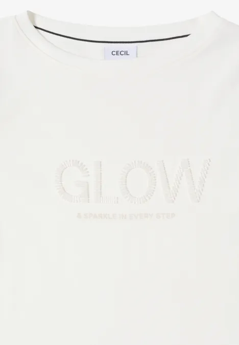 Shirt mit Wording vanilla white
