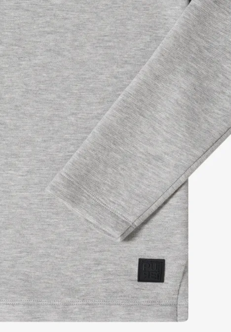 Softes Piquée Shirt luna grey melange