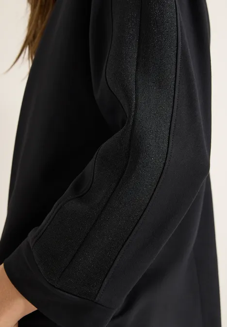 Batwing Shirt mit Tape Black Batwing Shirt mit Tape Black