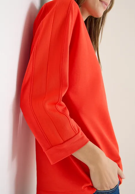 Batwing Shirt avec bande pumpkin orange