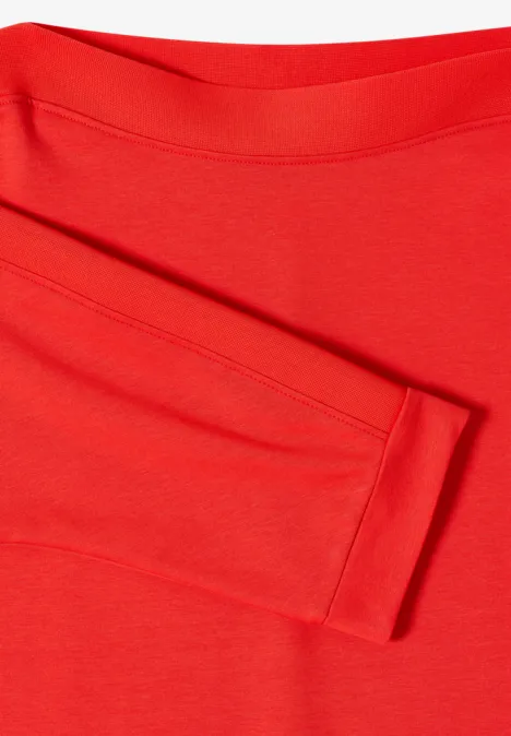 Batwing Shirt avec bande pumpkin orange